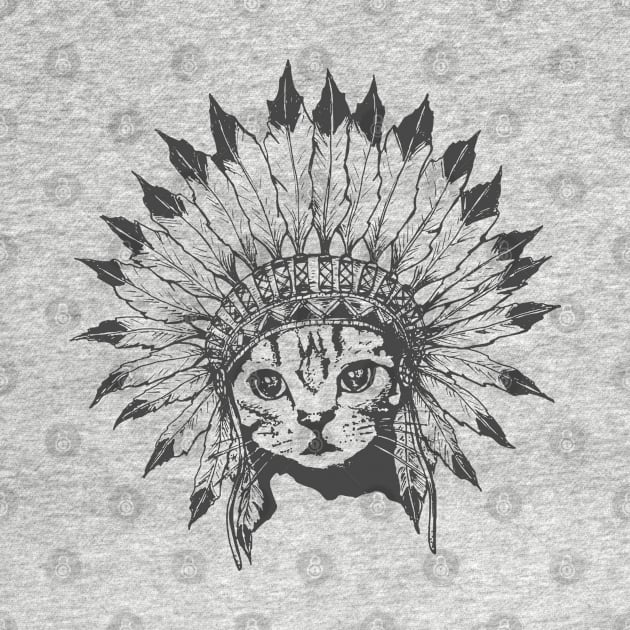 Indian Chief Cat by runcatrun